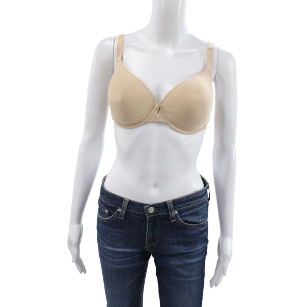 Hanro Womens Cotton Sensation Adjustable Bra Beige Size 38C